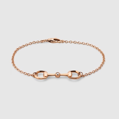 18k Horsebit diamond chain bracelet