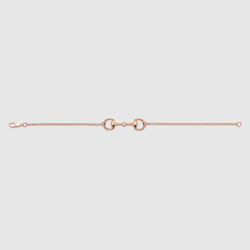 18k Horsebit diamond chain bracelet