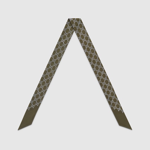 Printed silk neck bow
