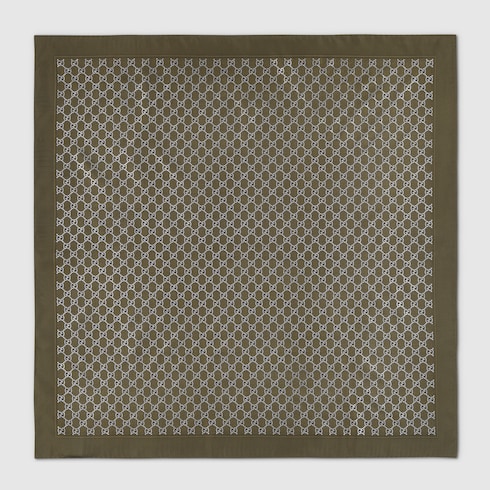 Printed silk carré