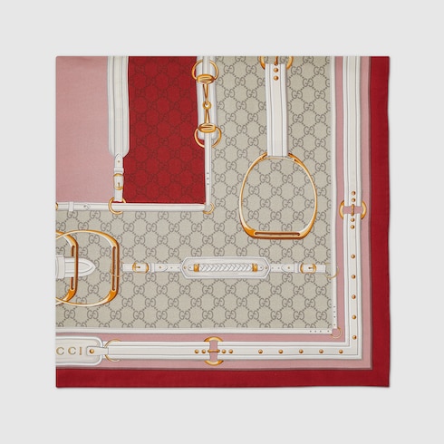 Printed silk carré