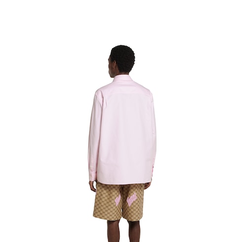 Chemise en coton Oxford avec broderie