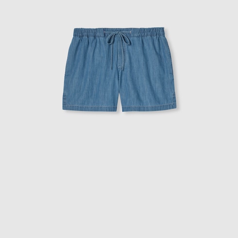 Shorts in denim con Morsetto