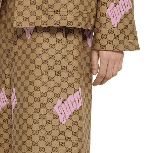 Short en toile en mélange de lin avec broderie