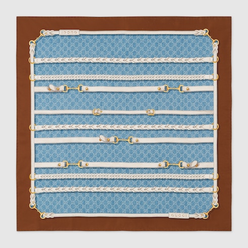 Printed silk carré