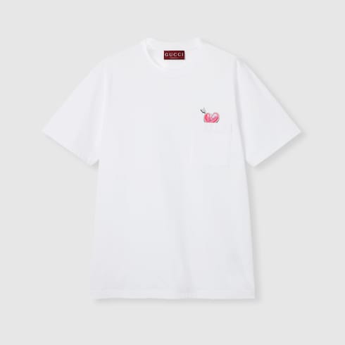 Cotton jersey T-shirt with print Detail 2