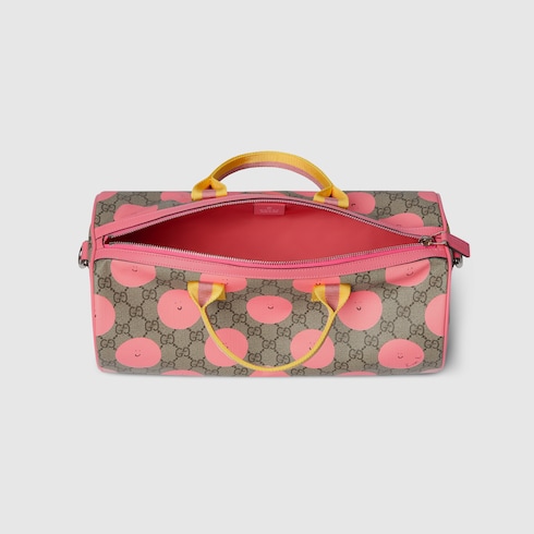 Children's printed GG top handle bag