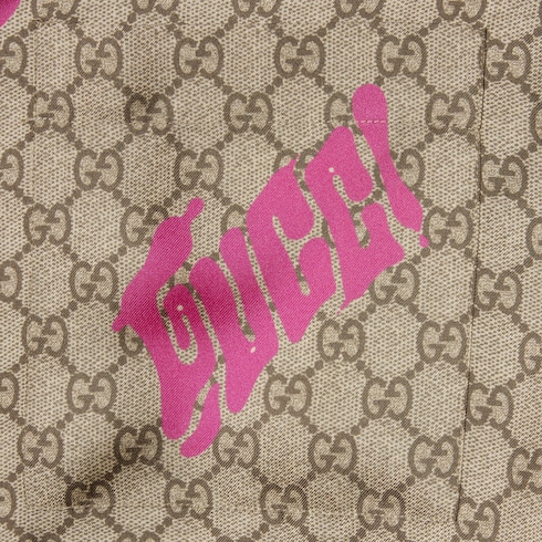 Chemise de bowling en twill de soie à imprimé