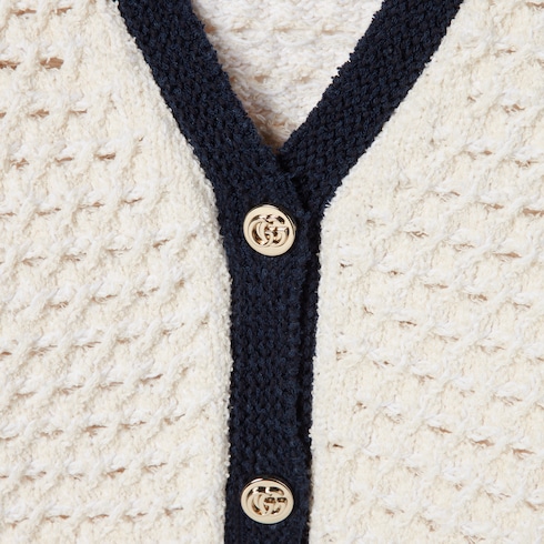 Fine cotton crochet cardigan