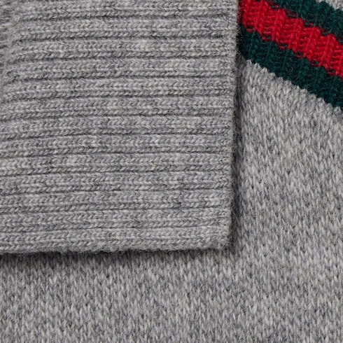 Cardigan bambino in lana con cerniera