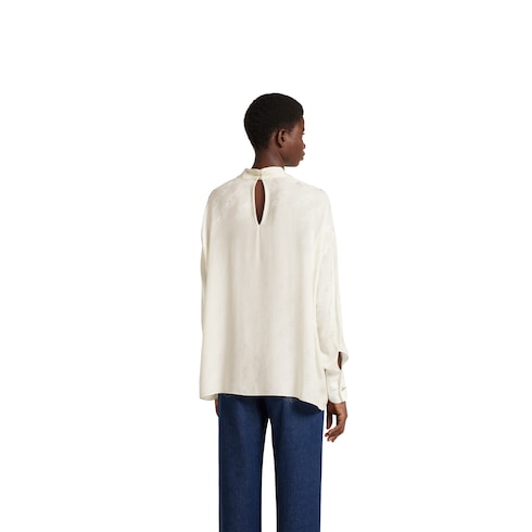 Maglia in seta jacquard Marina Chain