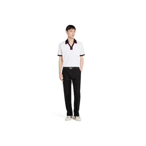 Cotton piquet polo shirt