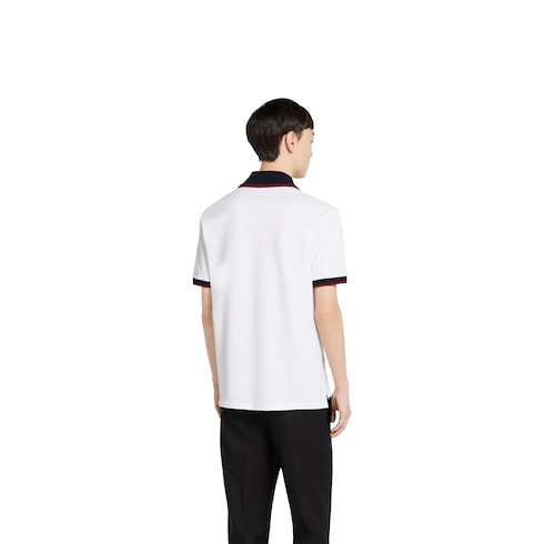 Cotton piquet polo shirt Detail 4