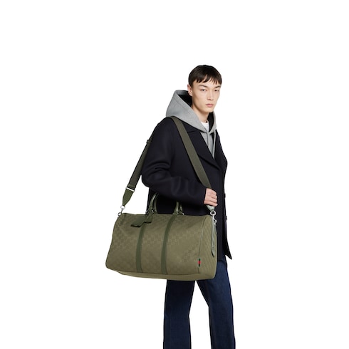 GG canvas large duffle bag 