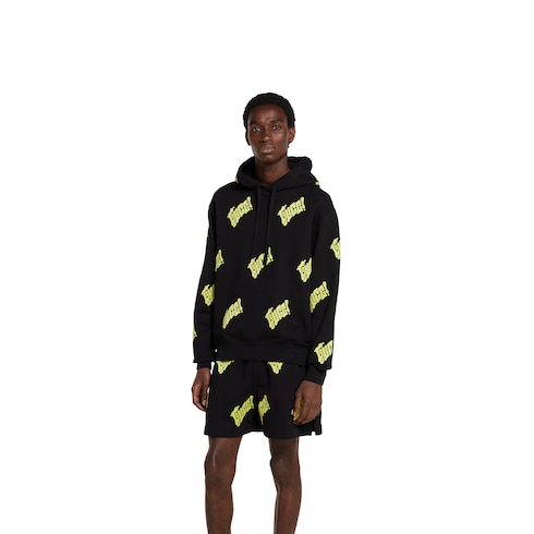 Sweat-shirt en jersey de coton avec broderie