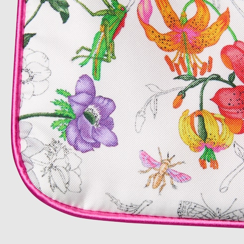 Printed silk small pouch