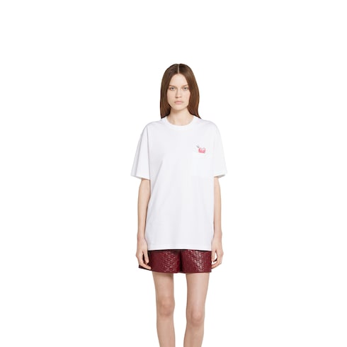Cotton jersey T-shirt with print Detail 3
