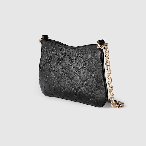 Borsa a spalla GG Emblem misura piccola