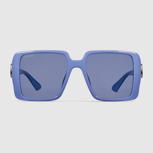 Low nose bridge fit square sunglasses