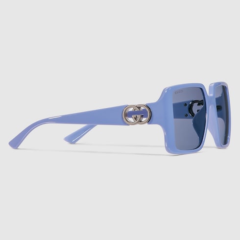 Low nose bridge fit square sunglasses