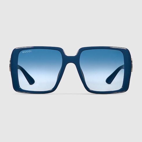 Low nose bridge fit square sunglasses