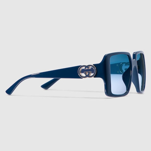 Low nose bridge fit square sunglasses