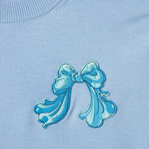 Maglia in lana ultrafine con patch