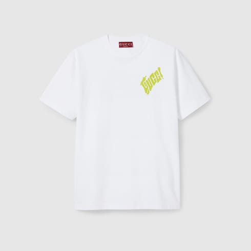 Cotton jersey T-shirt with Gucci logo 