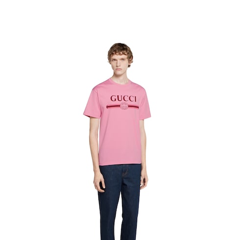 Cotton jersey T-shirt with print