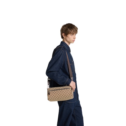 Sac cylindrique en toile GG petit format 
