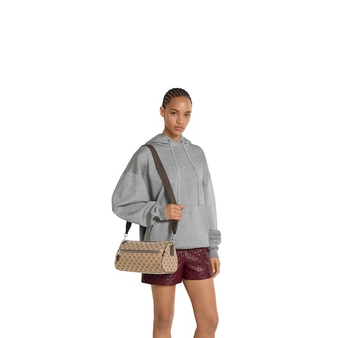 Sac cylindrique en toile GG petit format 