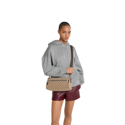 Sac cylindrique en toile GG petit format 