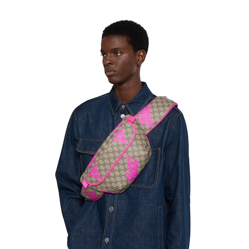Large belt bag with print