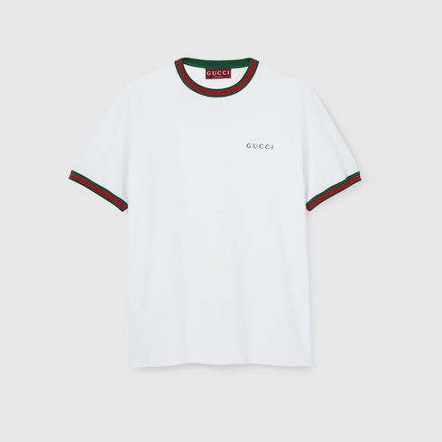 Cotton jersey T-shirt with embroidery Detail 2