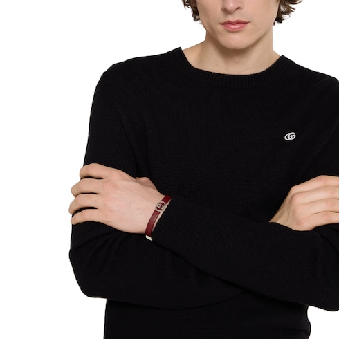 Bracciale in pelle Gucci Interlocking