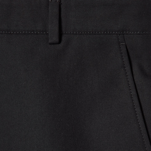 Shorts in tessuto di cotone con ricamo