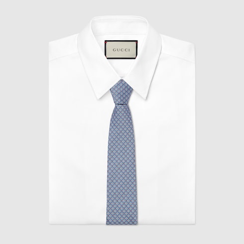 Double G silk jacquard tie