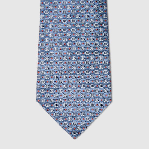 Double G silk jacquard tie