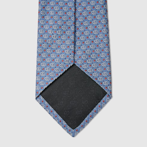 Double G silk jacquard tie