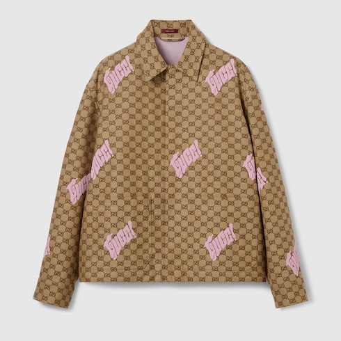 Embroidered canvas linen blend jacket Detail 2