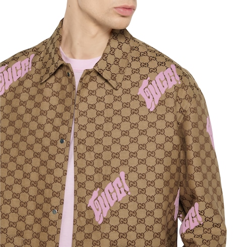Embroidered canvas linen blend jacket Detail 5