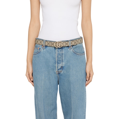 Reversible GG Marmont wide belt