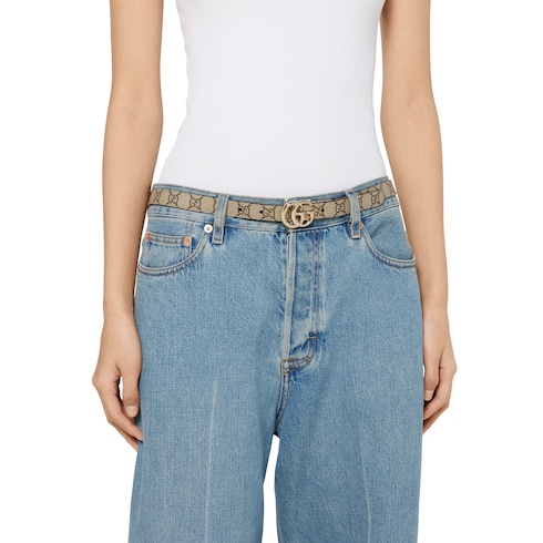 Reversible GG Marmont thin belt