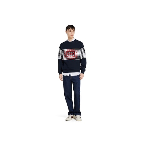 Printed cotton jersey sweatshirt