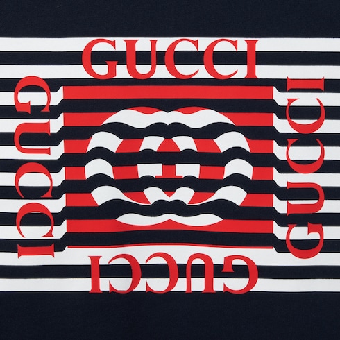 Sudadera de punto de algodón con estampado