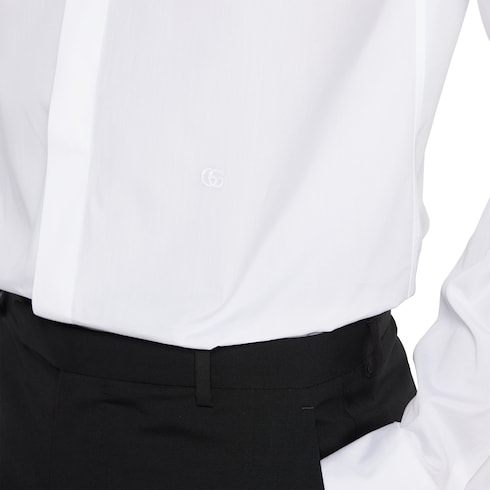 Camisa de popelina de algodón con bordado