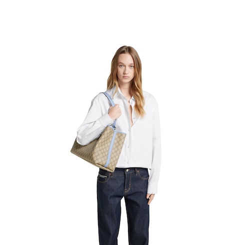 GG Emblem large tote bag  
