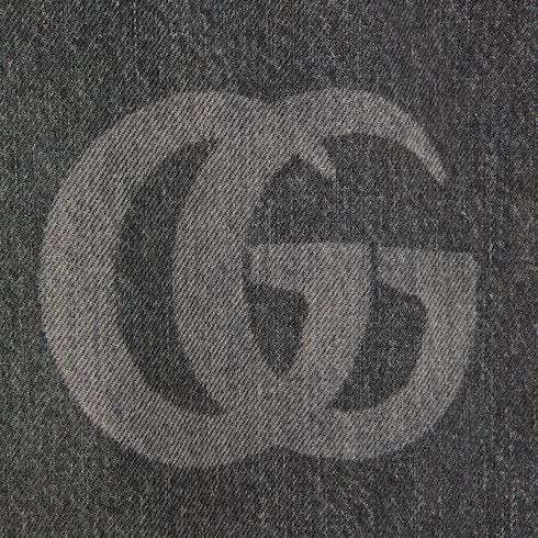 Pantalon ajusté en denim avec logo