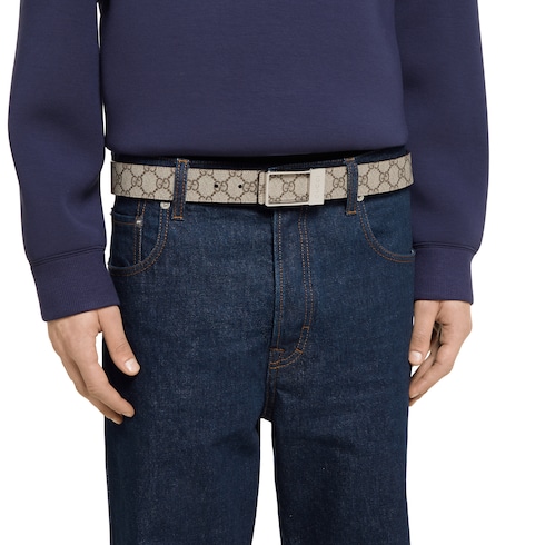 Reversible belt with rectangular buckle Detail 4