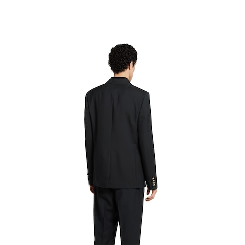 Single-breasted wool jacket